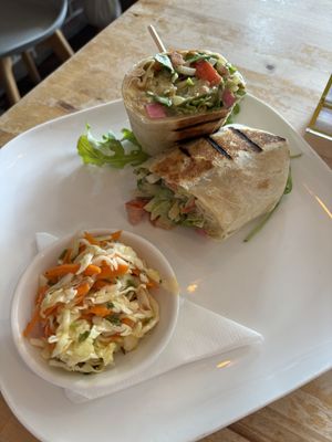 Shawarma wrap  at Nourishmoi in Mississauga