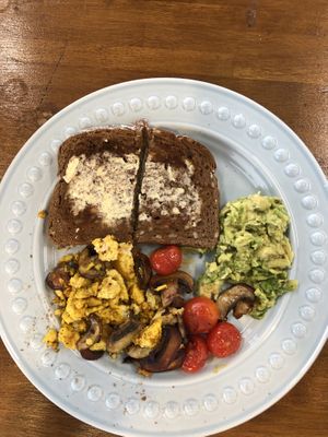 Vegan tricolour breakfast  at Beautiful Day Cafe in Hatfield