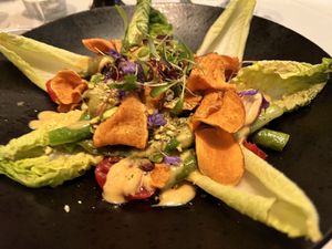 grilled asparagus salad  at The Ivy Cafe in Richmond Upon Thames