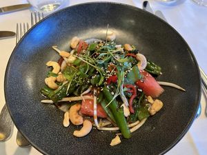 Pan Asian salad starter  at The Ivy Cafe in Richmond Upon Thames