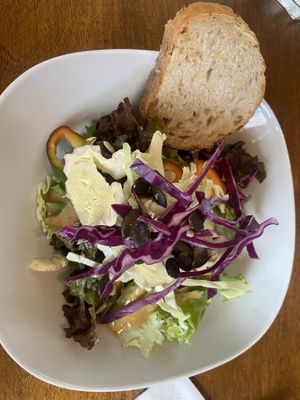 Salad   at VG restaurant- Epicerie Bio in Martigny