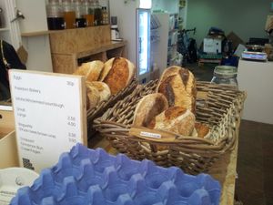 Sourdough bread at Zero Waste Market in Glasgow