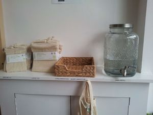 Water station for when you're on the move, nice touch. at Zero Waste Market in Glasgow