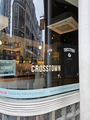 Store front at Crosstown Doughnuts - Cannon St in London