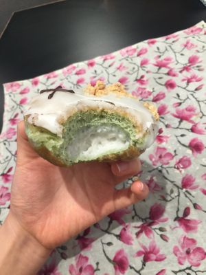 Lime and coconut, vegan at Crosstown Doughnuts - Cannon St in London