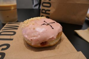STRAWBERRY & ENGLISH SPARKLING ROSE (VE) at Crosstown Doughnuts - Cannon St in London