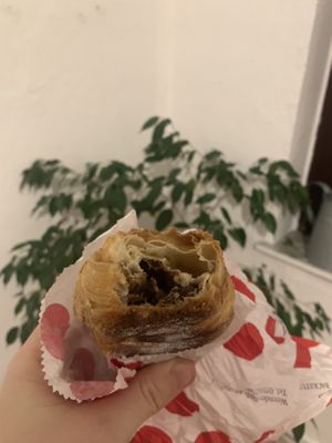 Croissant with chocolate  at Lutzes Backstube in Gottingen