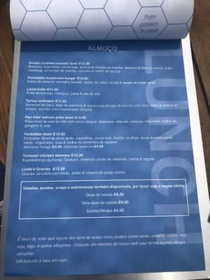 Menu  at U&Co. in Faro