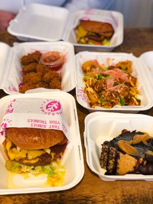 Bacon cheeseburgers, chick’n bites and katsu tater tots at Wholesome Junkies in Manchester
