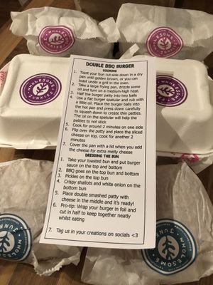 DIY LOCKDOWN BURGER KIT at Wholesome Junkies in Manchester