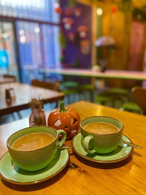 Chai latte  at Wholesome Junkies in Manchester