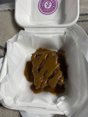 Biscoff Brownie  at Wholesome Junkies in Manchester