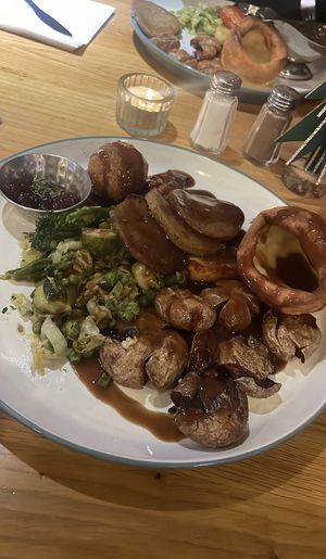 Sunday roast little smashed potatoes with the beefy style   at Wholesome Junkies in Manchester