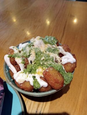 Pest Parm Tots at Wholesome Junkies in Manchester