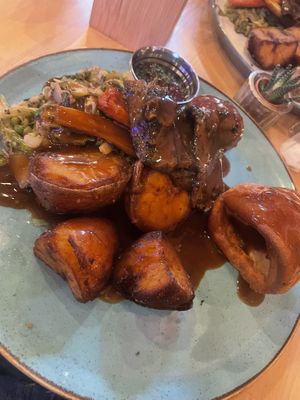 The new minted lamb on the roast is amazingggg   at Wholesome Junkies in Manchester