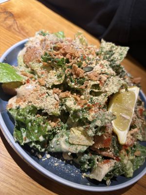 Kale caesar salad   at Wholesome Junkies in Manchester