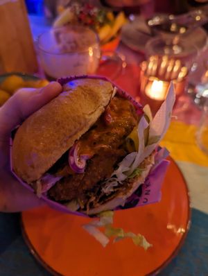 OG Burger at Wholesome Junkies in Manchester