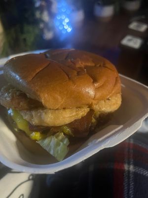 Truffle Burger at Wholesome Junkies in Manchester