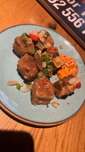 Salt and pepper tofu  at Wholesome Junkies in Manchester