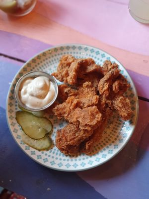 Shroom wings at Wholesome Junkies in Manchester
