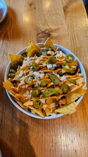 Nachos at Wholesome Junkies in Manchester
