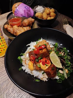 Tofu poke bowl at Wholesome Junkies in Manchester
