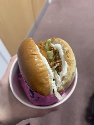 Mayo chicken burger  at Wholesome Junkies in Manchester