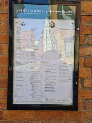 It says, Yes everything is vegan - yay and alcohol free - boo!!!
Sorry for the poor quality snap Martin at Wholesome Junkies in Manchester