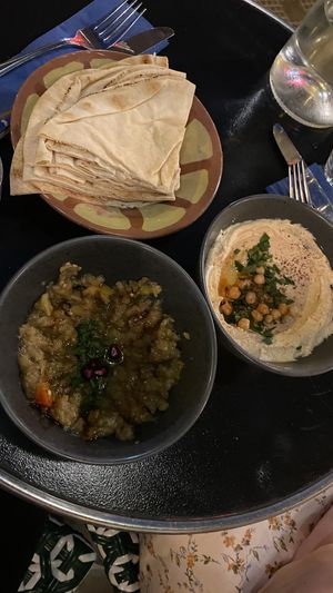 Baba Ganoush & Hummus   at Le Daily Syrien Veggie in Paris