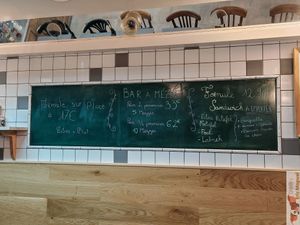 Menu at Le Daily Syrien Veggie in Paris