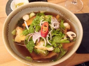 Vegan pho at Moon in Berlin