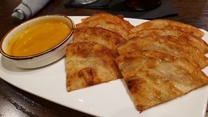 Roti and curry ($9). Tasty! at Kao Thai Cuisine in Columbia