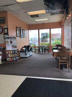 Seating area at Madison Station Cafe in Sacramento