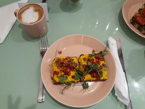 The Bunny - carrot/coconut on rye bread at The Lala in Vienna