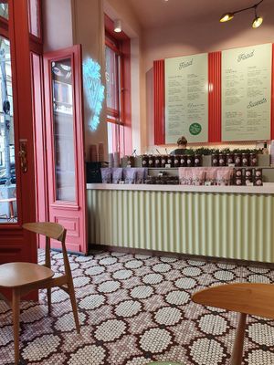 Colorful interior at The Lala in Vienna