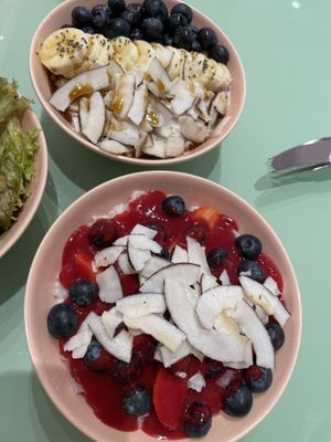 Coconut rice with berries and porridge   at The Lala in Vienna