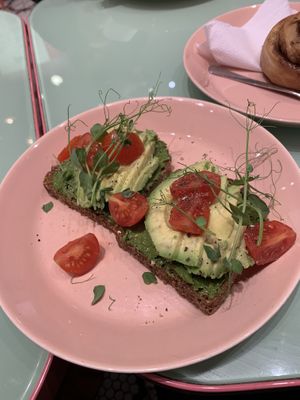 Avocado toast  at The Lala in Vienna