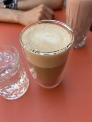 Coffee latte  at The Lala in Vienna