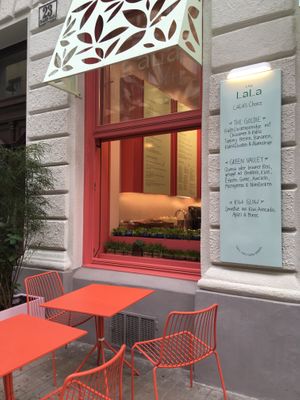 Outdoor seating  at The Lala in Vienna