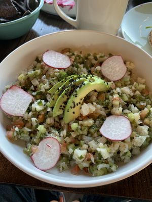 Ceviche de coliflor  at Ila Barú in Chihuahua