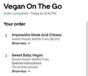   at Vegan On The Go in Oakland Park