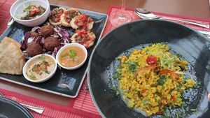 Vegan risotto at Avocado in Crete