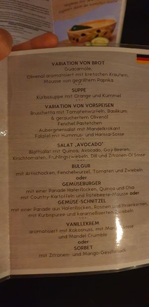 4 course menu at Avocado in Crete