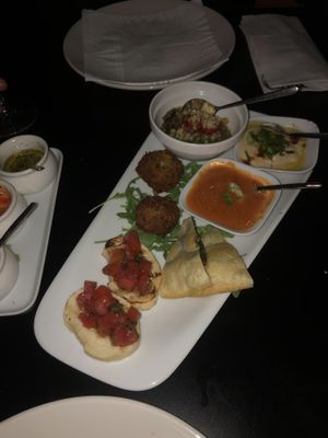 Selection of starters  at Avocado in Crete