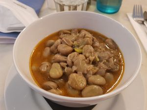 Habas a la catalana (can't translate this lol) at Cuvi in Barcelona