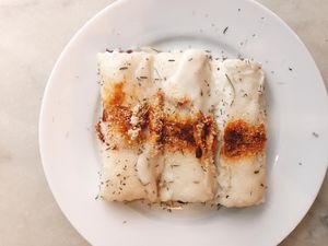 vegan dish at Cuvi in Barcelona