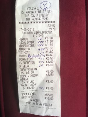 Enjoyable dinner at reasonable price! at Cuvi in Barcelona