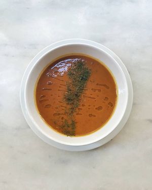 soup at Cuvi in Barcelona