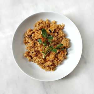 arros amb verdures at Cuvi in Barcelona