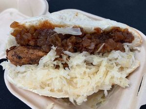 Hot dog at Fork My Life in Sarasota